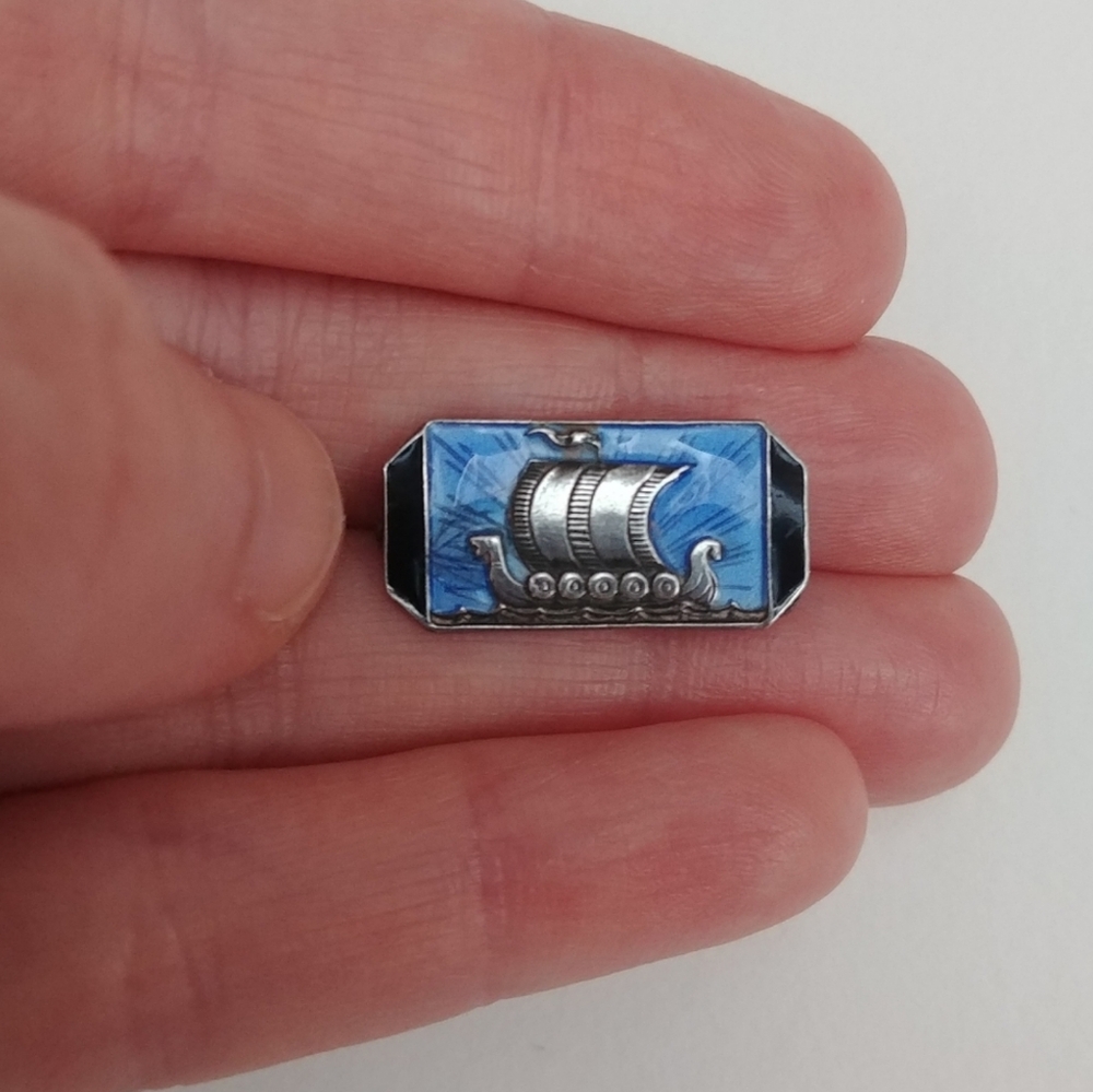 Vintage Viking Norse Ship Pin